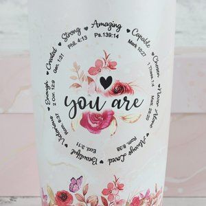 Travel Tumbler "You Are" Amazing, Capable, Enough, Never Alone, Always Loved...